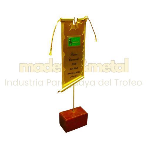 Imagen de Trofeo en placa de metal - M1.130